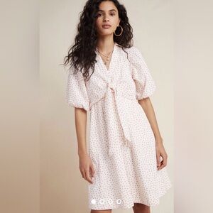 Anthropologie Maeve Rhodes Shirtdress Size 6 Cotton Cottagecore Coastal Summer